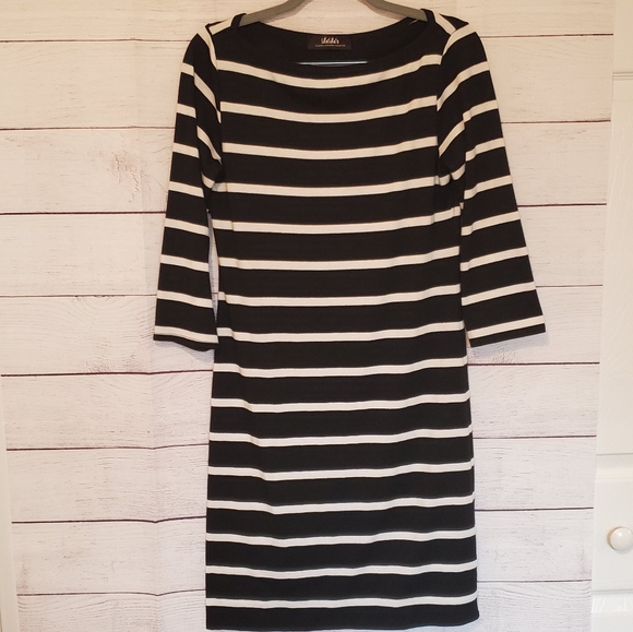 Lulus Black and White Striped Dress - Picture 2 of 6
